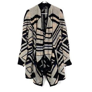 🍀 Lucky 🍀 Brand Intarsia Knit Cardigan Draped